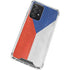Czech Republic Flag Distressed Galaxy A72 5G Clear Case